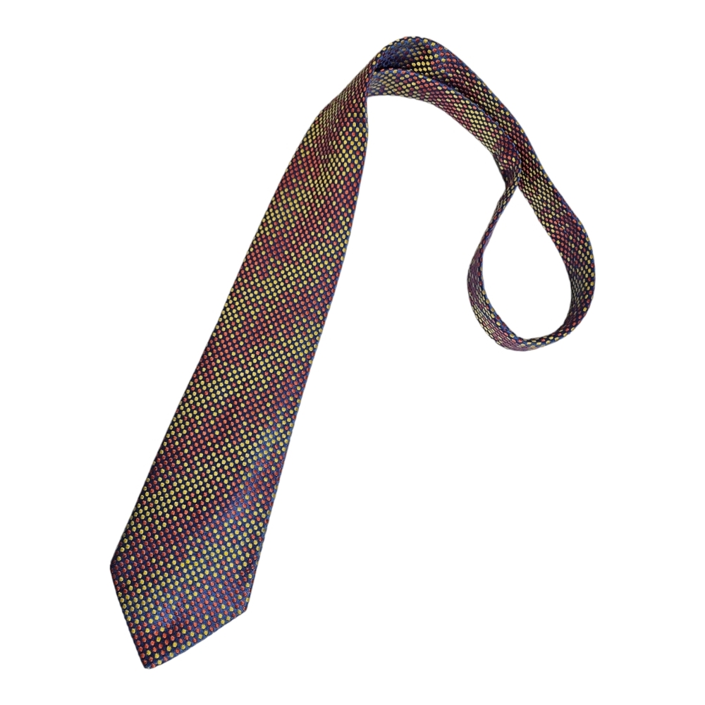 RICHARD JAMES XL Blue Polka Dot Silk LUXURY Tie HANDMADE ENGLAND